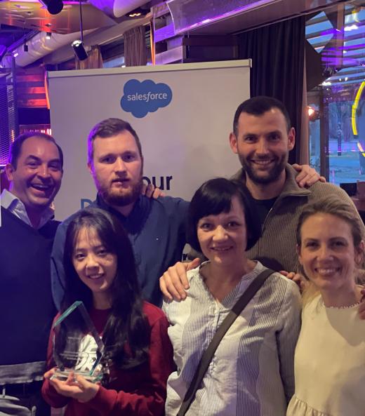 We were awarded for our outstanding business performance in our first business year as Salesforce partner!