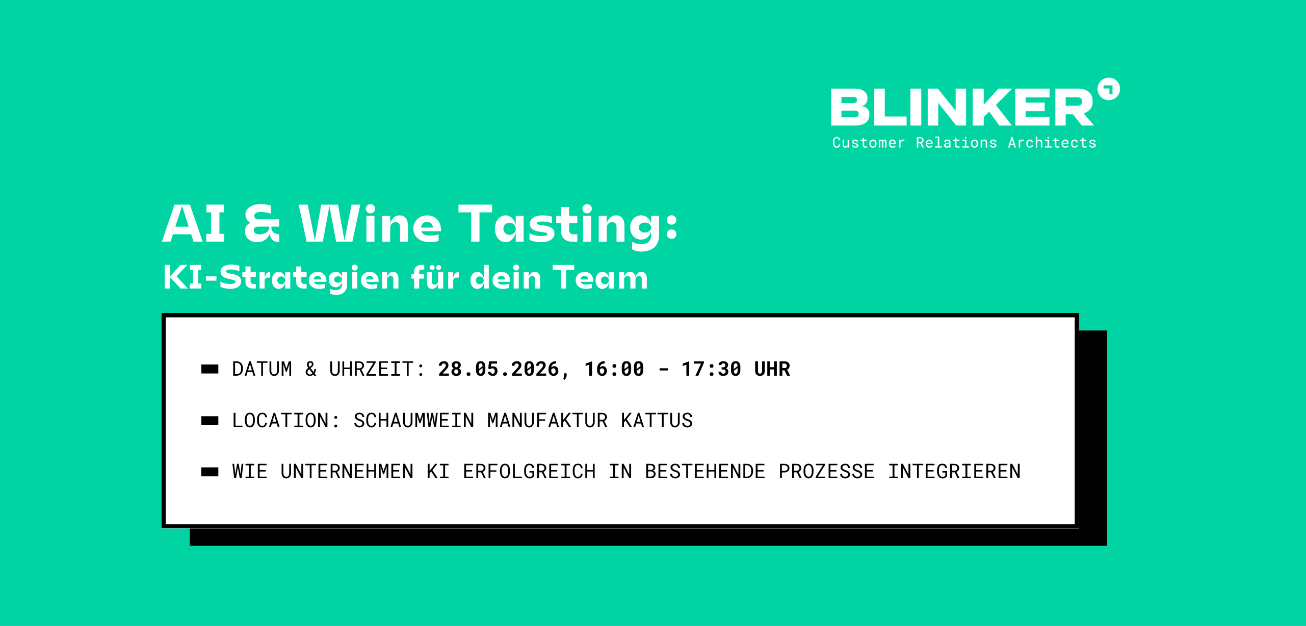 Event Anmeldung: AI & Wine Tasting